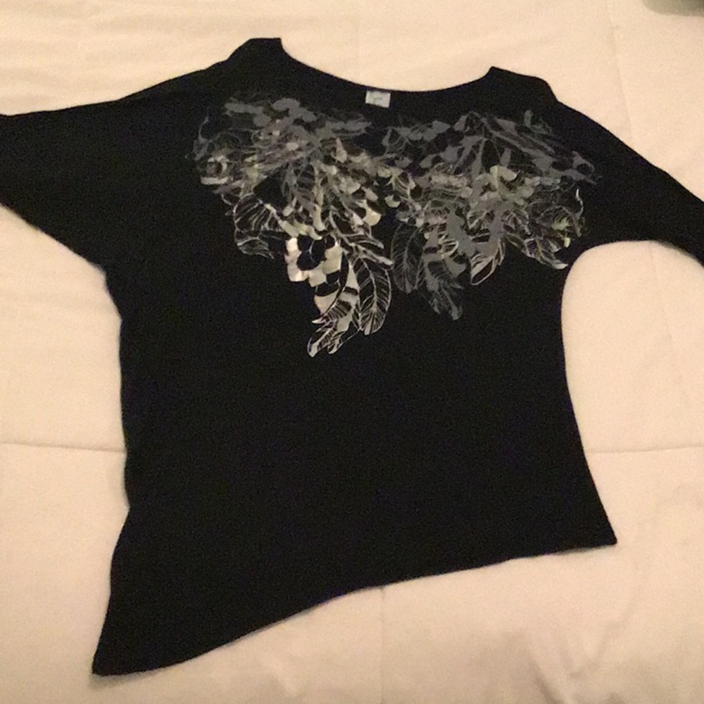 Ladies asymmetrical tunic T-shirt - M . FASIS by California Blue
